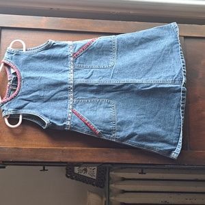Baby Gap size 4XL 4 years blue jean dress w back zipper